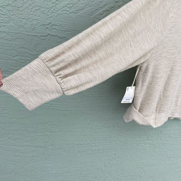a.n.a. Sz 2X Oatmeal Heather Long-sleeve Top NWT - Picture 5 of 11